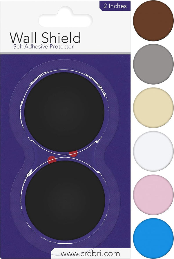 Self Adhesive Round Plate Door Bumper Pads, Silicone Wall Protectors from Door Knobs, Rubber Door Handle Bumper Guard