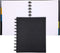 Talia Discbound Notebooks, Customizable Planner, Black with Black Discs, Letter Size (8.5in x 11in)
