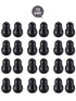 Maitys 24 Pieces Universal Soft Silicone Stethoscope Ear Tips Earpieces Earbuds (Black)
