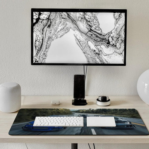 Large Mouse Pad Gaming, Japanese Car JDM R34 Art Desk Mat, Extended Keyboard Computer Pad, 40x90cm