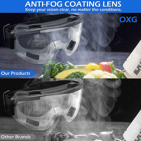 6 Pack Safety Goggles ANSI Z87.1 Glasses, Anti-Fog Protective Safety Glasses Lab Goggles Men Women Eye Protection Goggles