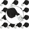 15 Pack 6.5Ft Adjustable Cam Buckle Lashing Straps, 1 Inch Nylon Packing Straps with Zinc Alloy Lock Buckle, Black