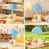 2-in-1 500 Cute Bear Desk Lamp with Pen Holder, Kids Table Lamp Organizer, LED Bedside Lamp with USB Charging Port