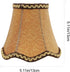 5 Inch jojofuny Retro Cloth Lamp Shade Cover for Floor Lamp, Vintage Style Clip-on Fitter, Replacement shade