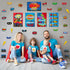 Outus 33 Pcs Hero Theme Classroom Decorations, Bulletin Board Set with Posters and Banners for Pre School