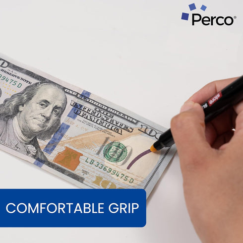 Perco Counterfeit Money Detector Pen - Easy to Use and Reliable Universal Currency Fake Bill Checker