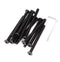 binifiMux 12pcs Black 1/4-20 x 1 1-1/4" 1-1/2" 2" 2-1/2" 3" 3-1/2" Hex