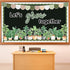 Greenery Classroom Bulletin Board Decorations - Potted Plant Set, Motivational Let’s Grow Green Leaves Cutouts for Wall