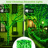 144FT 2 Pack 400LED 8 Extra-Long Solar String Lights for Outside, Solar St. Patrick's Day Lights Waterproof, Copper