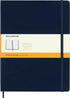 Moleskine Classic Notebook, Hard Cover, XL, 7.5" x 9.5", Ruled/Lined, Sapphire Blue, 192 Pages