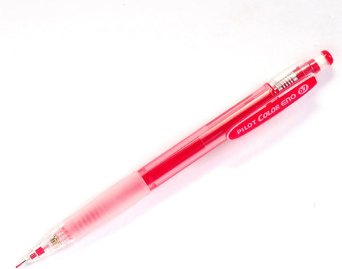 Pilot Color Eno Red Set, 0.7mm Mechanical Pencil + 10 Leads, Red (Japan Import)