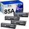 LxTek Compatible Toner Cartridge for HP 85A - CE285A, Compatible with Laserjet Pro P1102W, 4-Pack Black