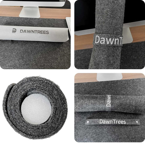 Desk(36x12Inches) Felt Desk Mat | Computer Mat for | Large Felt Mouse Pad and Keyboard Mat | Desk Protector for Office