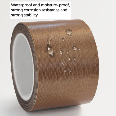 Hoerev 5mil x 3/4" x 33 Yards Glass Cloth Coated PTFE Adhesive Tape for Non-Stick Surface, 3D Printing