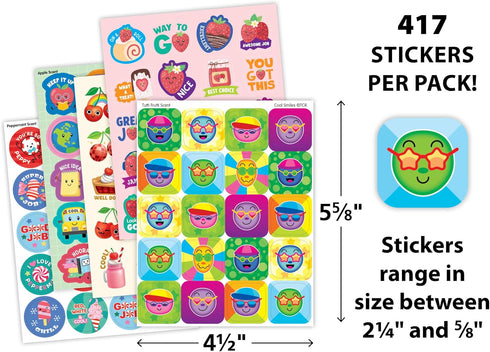 Pack (TCR10338) Teacher Created Resources Sweet Scents Smelly Stickers Variety