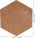Ceramic Coasters 10pcs Hexagon Cork Boards Tiles Decorative Self-Adhesive Bulletin Board Wall Pin Board Memo Board with Push Pin for Home Office Classroom Wall Decoration by NUOBESTY