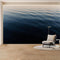 KAYOROWALLS Custom Wall Mural Wallpaper Ocean Waves Deep Blue Water Ripples Sparkling Light