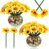 Chinco Sunflower Pens, Artificial Flowers Ballpoint Pens, Creative 0.7mm Flower Writing Pen for School Office Home Decor