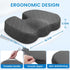 TushGuard Seat Cushion - Memory Foam Cushion for Office Chair, Car Seat, Airplane, Bleacher - Sciatica & Hip & Coccyx