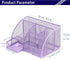 Mesh Desk Organizer with 6 Compartments and 1 Drawer, Multi-Functional Caddy for Home Office Decor