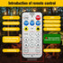 ST38 Bulbs, (66FT) Solar String Lights Outdoor Waterproof with Remote & Timer, LED Shatterproof USB & Solar Powered