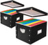 Snap-N-Store File Storage Box & Organizer - 2 Pack, Portable File Boxes for Documents, Back To School