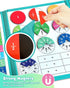 FADAWU Magnetic Fraction Educational Puzzle, Magnetic Fraction Demonstration Book with Fraction Tiles & Circles