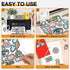 HTVRONT Printable Vinyl for Inkjet & Laser Printers, 40 Pcs Matte White Sticker Paper, 8.5"x11"