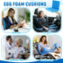 Geiserailie 1 32 18 3 Inches Pcs x x Egg Foam Pad Wheelchair Seat Cushion Backrest to Relieve Back Egg Foam Cushions