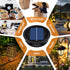 2 Pack 3.2 inches, 2.9 inches),7 Replacement Solar Light Parts(Top Size Bottom Size Lumens Warm White LED Waterproof