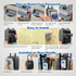 Key Lock Box with Retractable Key Tether and Removable Shackle