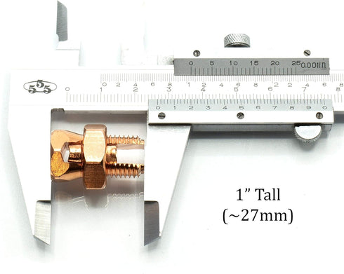 THE CIMPLE CO Size #4 Grounding Split Bolt Connector for Copper Conductors - Bonding Tools Edition - 4 Pack