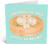 CENTRAL 23 Cute New Baby Card - 'Congrats On Your New Dumpling' - Adorable New Baby Boy/Girl Card with Fun Stickers
