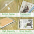 NACHLYNN 108 Pack Plastic Envelopes, A4 Size Clear Document File Folders with Snap Closure for School Office