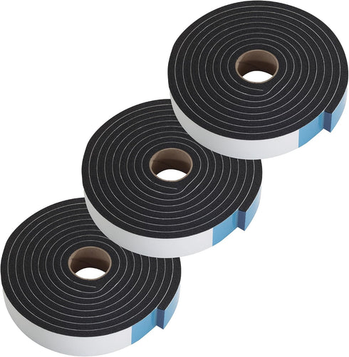 02631 3/8 1-1/4 30 M-D Building Products in. x in. x ft. Black Sponge Window Seal for Ex-Large Gaps