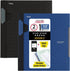 Five Star Advance Spiral Notebooks + Study App, 2 Pack, 1 Subject, College Ruled, 100 Sheets, 11" x 8-1/2", Black,