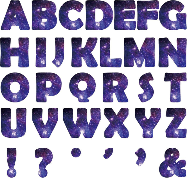 Qyeahkj 150 PCS Large 7" Font Outer Space Themed Bulletin Board Letters Combo Set for Classroom Starry Sky Decoration