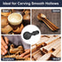 Sphere Rotary Burr for 4 1/2 and 5 Inch Angle Grinder, 5/8-11 Threads, Ball Gouge Attachments for Woodworking