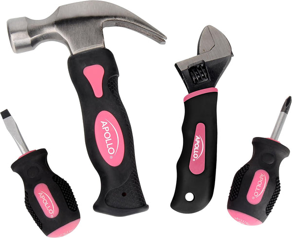 Apollo Tools 4 Piece Stubby Tool Set for Small Hands and Tight