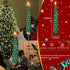 3D (1pcs) Christmas Tree Candles with Remote, Real Wax LED Flameless Taper Candles, Battery Operated Flickering