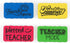 Magnetic Whiteboard Dry Eraser 4-Pack for Teachers Dry Erase Board. Cute, Colorful, Must Haves, Back to School Teacher Dry Erasers and Classroom Essentials by Taylored Life