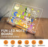 LED Acrylic Note Board with Light, 11.81 * 7.87" Clear Dry Erase Board with 7 Colors Pen, LED Letter Message Board Note - LED Note Board with Colors, Led Board White Board for Home School Restaurant by Ntrjtrss