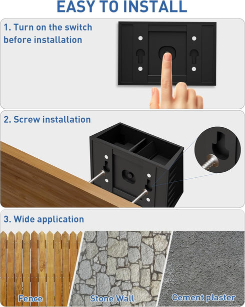 IP65 3000K CORESLUX Solar Outdoor Wall Lights, Up and Down Waterproof Wall Lighting, Outdoor Solar Lights