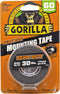 Gorilla Heavy Duty Double Sided Mounting Tape; Weatherproof; Black; 1" x 60" (Pack of 1)