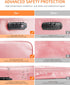 Noiposi Document Organizer, 5200? Heat Insulated, Waterproof Fireproof Document Box for Important Files, Pink