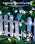 60 Brightown LED Solar Flower String Lights Outdoor Waterproof Fairy Lights for Garden Yard Fence Patio Christmas Tree
