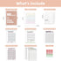 Ospelelf 100 Envelopes Money Saving Challenge Binder, 52 Week Budget Book to Save $10,000