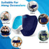Seat Cushion, Anti-Slip Bottom & Removable Cover Tailbone Pain Relief Cushion for Office, Wheelchair, Car (Blue)