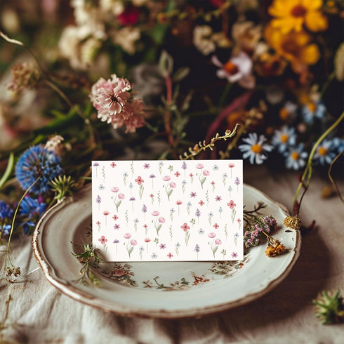 Blank Cards with Envelopes All Occasion, Elegant Floral Design Blank Greeting Cards 4x6, 20 Pack with Matching Envelopes
