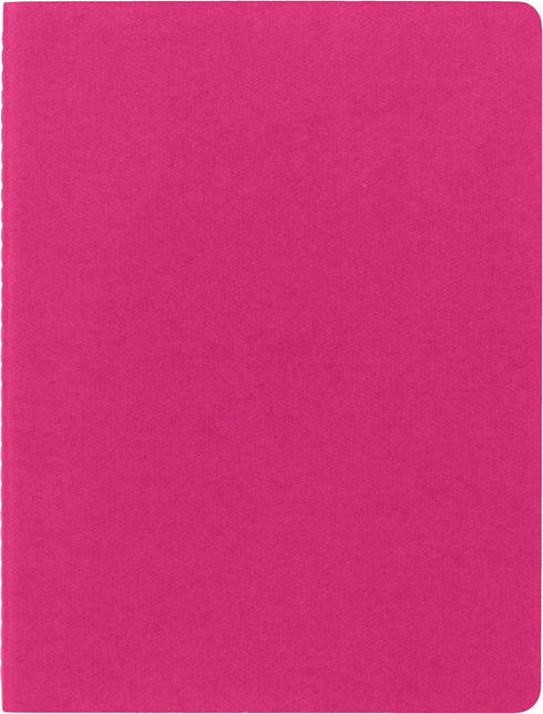 Moleskine Cahier Journal, Soft Cover, XL (7.5" x 9.5") Ruled/Lined, Kinetic Pink, 120 Pages (Set of 3) by Moleskine